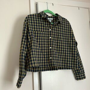 🌟SOLD🌟Madewell Oversized Cropped Button Down